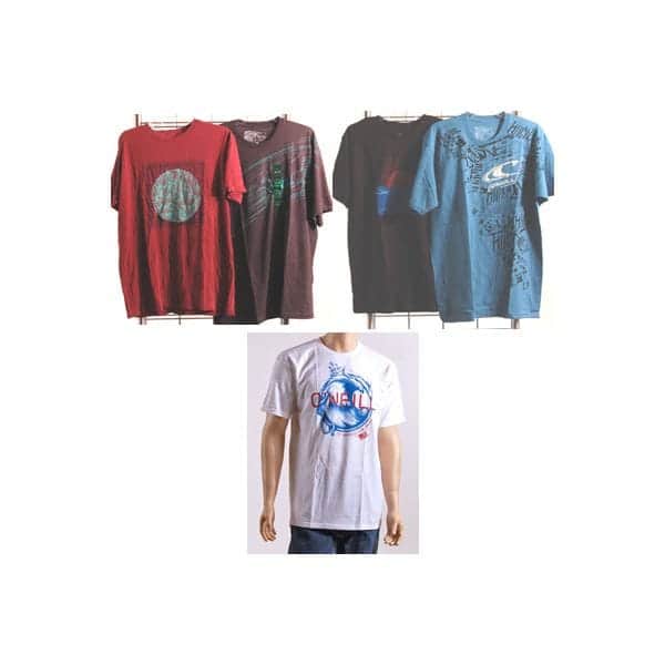 O'Neill Herren-T-Shirts mit kurzem Ärmel und Logo, sortiert, 48 Stk.