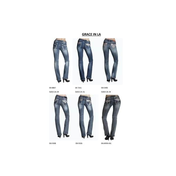 Grace In LA ladies denim jeans assortment 24pcs.