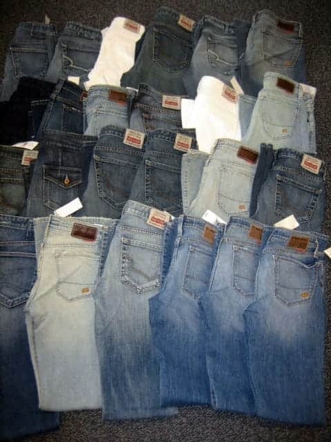 Surtido de jeans de mezclilla IRR para dama Big Star al por mayor, 24 piezas.