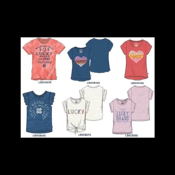 Lucky Brand Großhandels-Mädchenshirts Sortiment 48 Stk.