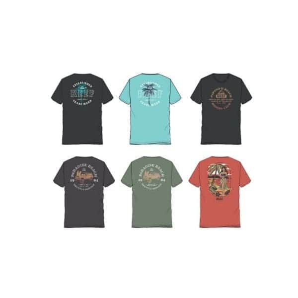 Assortiment de t-shirts manches longues Reef Wholesale pour homme 36 pcs.